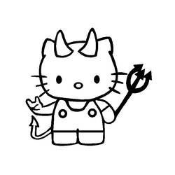 Раскраска: Привет котенок (мультфильмы) #36931 - Бесплатные раскраски для печати