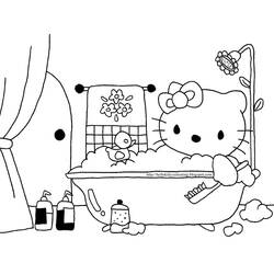 Раскраска: Привет котенок (мультфильмы) #36932 - Бесплатные раскраски для печати
