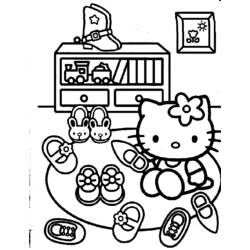 Раскраска: Привет котенок (мультфильмы) #36956 - Бесплатные раскраски для печати