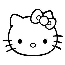 Раскраска: Привет котенок (мультфильмы) #36958 - Раскраски для печати