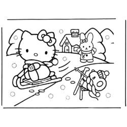 Раскраска: Привет котенок (мультфильмы) #36959 - Бесплатные раскраски для печати