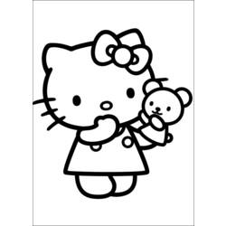 Раскраска: Привет котенок (мультфильмы) #36986 - Раскраски для печати