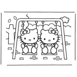 Раскраска: Привет котенок (мультфильмы) #37022 - Бесплатные раскраски для печати
