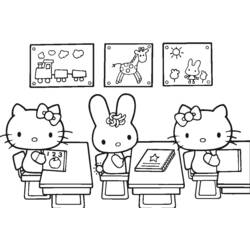 Раскраска: Привет котенок (мультфильмы) #37026 - Бесплатные раскраски для печати
