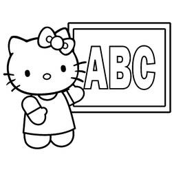 Раскраска: Привет котенок (мультфильмы) #37030 - Раскраски для печати