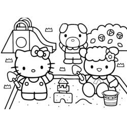 Раскраска: Привет котенок (мультфильмы) #37034 - Бесплатные раскраски для печати