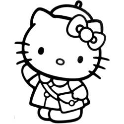 Раскраска: Привет котенок (мультфильмы) #37043 - Бесплатные раскраски для печати