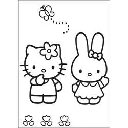 Раскраска: Привет котенок (мультфильмы) #37045 - Бесплатные раскраски для печати