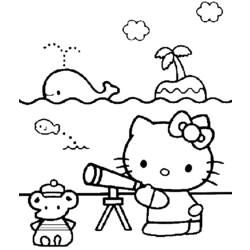 Раскраска: Привет котенок (мультфильмы) #37051 - Бесплатные раскраски для печати