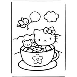 Раскраска: Привет котенок (мультфильмы) #37060 - Бесплатные раскраски для печати