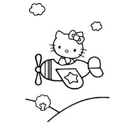 Раскраска: Привет котенок (мультфильмы) #37073 - Бесплатные раскраски для печати