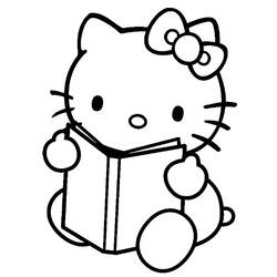 Раскраска: Привет котенок (мультфильмы) #37084 - Бесплатные раскраски для печати