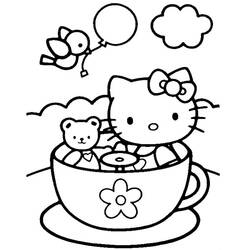 Раскраска: Привет котенок (мультфильмы) #37092 - Бесплатные раскраски для печати