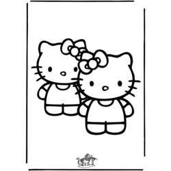 Раскраска: Привет котенок (мультфильмы) #37097 - Бесплатные раскраски для печати