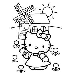 Раскраска: Привет котенок (мультфильмы) #37101 - Бесплатные раскраски для печати