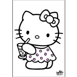 Раскраска: Привет котенок (мультфильмы) #37119 - Бесплатные раскраски для печати