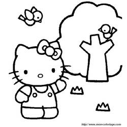 Раскраска: Привет котенок (мультфильмы) #37121 - Бесплатные раскраски для печати