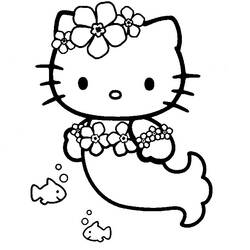 Раскраска: Привет котенок (мультфильмы) #37122 - Бесплатные раскраски для печати