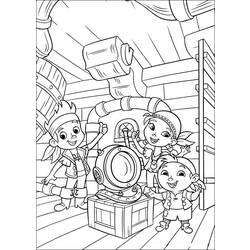 Раскраска: Джейк и Пираты Воображаемой Страны (мультфильмы) #42394 - Раскраски для печати