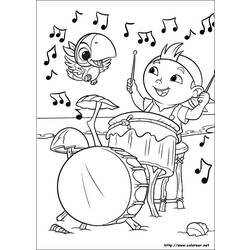 Раскраска: Джейк и Пираты Воображаемой Страны (мультфильмы) #42422 - Раскраски для печати