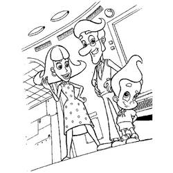Раскраска: Джимми Нейтрон (мультфильмы) #48891 - Бесплатные раскраски для печати