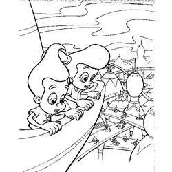 Раскраска: Джимми Нейтрон (мультфильмы) #48897 - Бесплатные раскраски для печати