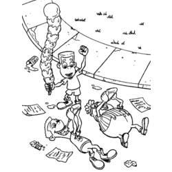 Раскраска: Джимми Нейтрон (мультфильмы) #48931 - Бесплатные раскраски для печати
