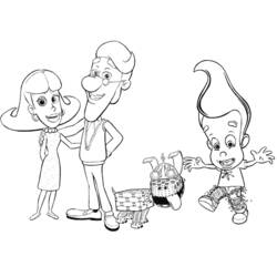 Раскраска: Джимми Нейтрон (мультфильмы) #48964 - Бесплатные раскраски для печати