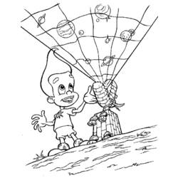 Раскраска: Джимми Нейтрон (мультфильмы) #48992 - Бесплатные раскраски для печати