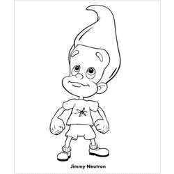 Раскраска: Джимми Нейтрон (мультфильмы) #49016 - Раскраски для печати