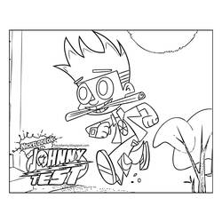 Раскраска: Джонни Тест (мультфильмы) #34991 - Раскраски для печати