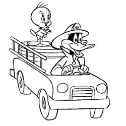 Раскраска: Looney Tunes (мультфильмы) #39140 - Бесплатные раскраски для печати