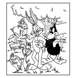 Раскраска: Looney Tunes (мультфильмы) #39148 - Раскраски для печати