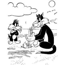 Раскраска: Looney Tunes (мультфильмы) #39217 - Бесплатные раскраски для печати