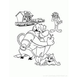 Раскраска: Looney Tunes (мультфильмы) #39265 - Бесплатные раскраски для печати