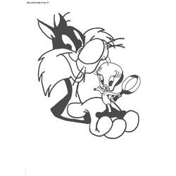 Раскраска: Looney Tunes (мультфильмы) #39297 - Раскраски для печати