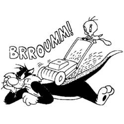 Раскраска: Looney Tunes (мультфильмы) #39328 - Бесплатные раскраски для печати