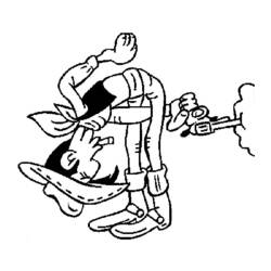 Раскраска: Счастливчик люк (мультфильмы) #25537 - Бесплатные раскраски для печати