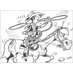 Раскраска: Счастливчик люк (мультфильмы) #25588 - Бесплатные раскраски для печати