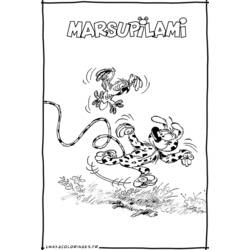 Раскраска: Marsupilami (мультфильмы) #50111 - Бесплатные раскраски для печати