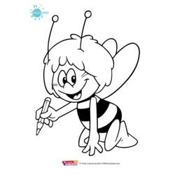 Раскраска: Майя пчела (мультфильмы) #28213 - Раскраски для печати
