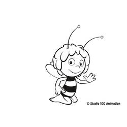 Раскраска: Майя пчела (мультфильмы) #28221 - Раскраски для печати