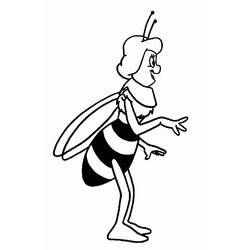 Раскраска: Майя пчела (мультфильмы) #28230 - Бесплатные раскраски для печати