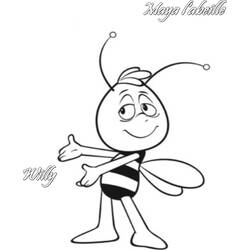 Раскраска: Майя пчела (мультфильмы) #28233 - Раскраски для печати