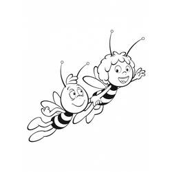 Раскраска: Майя пчела (мультфильмы) #28234 - Раскраски для печати