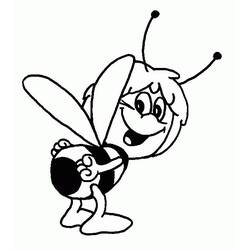 Раскраска: Майя пчела (мультфильмы) #28244 - Бесплатные раскраски для печати