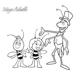 Раскраска: Майя пчела (мультфильмы) #28252 - Раскраски для печати