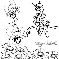 Раскраска: Майя пчела (мультфильмы) #28255 - Раскраски для печати