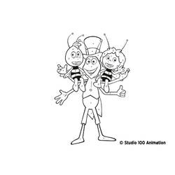 Раскраска: Майя пчела (мультфильмы) #28274 - Раскраски для печати