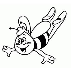 Раскраска: Майя пчела (мультфильмы) #28279 - Бесплатные раскраски для печати